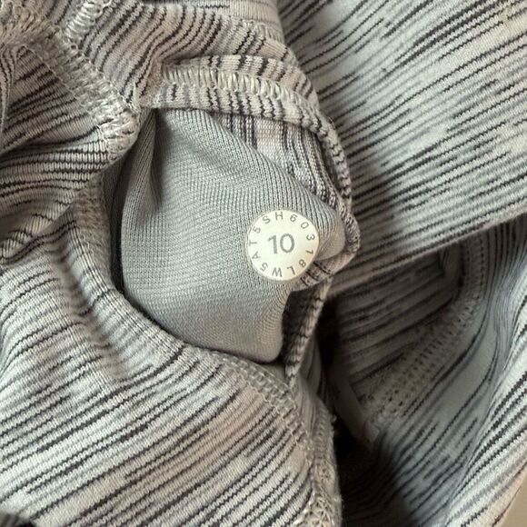 Lululemon Wunder Under Pant We Are From Space Ice Grey Alpine White Size 10 - Picture 6 of 6